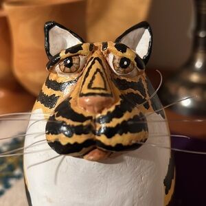 Vicky Thomas ceramic cat tiger